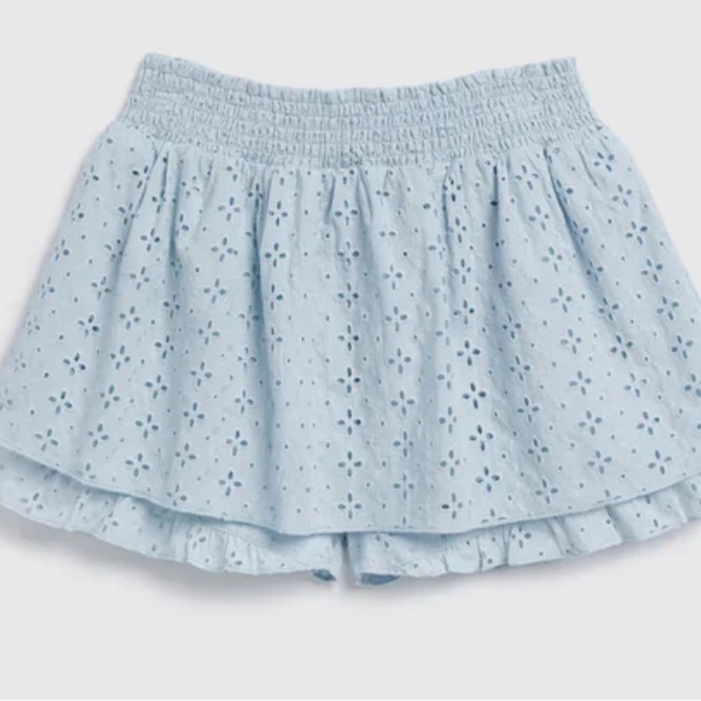 Splendid girl’s Light Blue Eyelet Skorts NEW